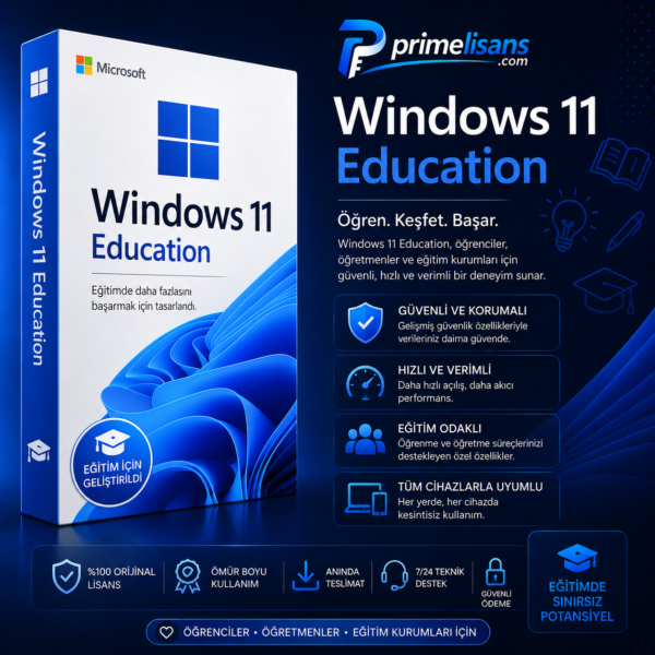 Windows 11 Education Lisans Anahtarı