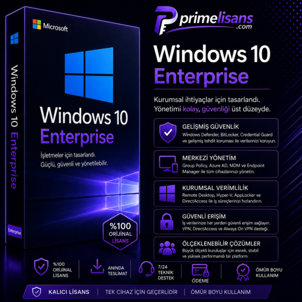 Windows 10 Enterprise Lisans Anahtarı