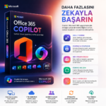 Office 365 1 PC PC/Mac/Tablet/Android Copilot Destekli Tüm Özellikler Açık