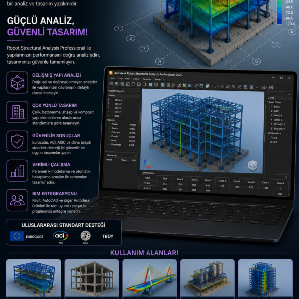 Robot Structural Analysis Professional 3 Yıl Lisans