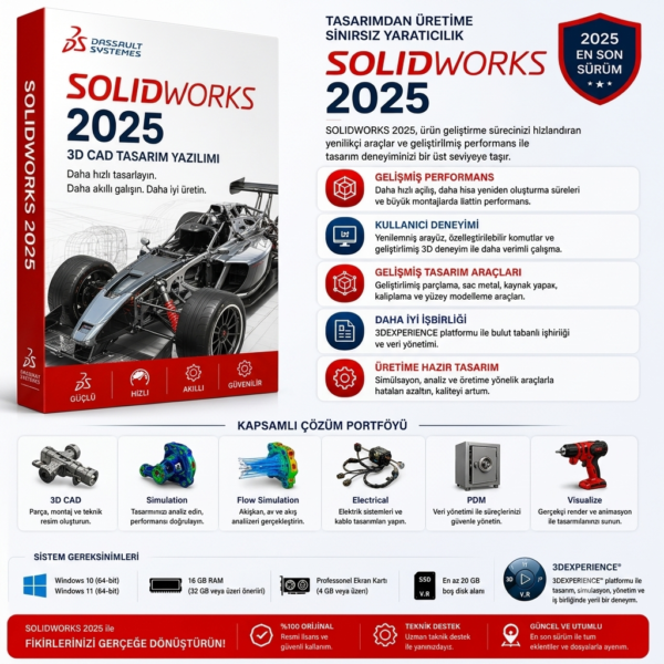 Solidworks 2025 Premium 1 Yıl