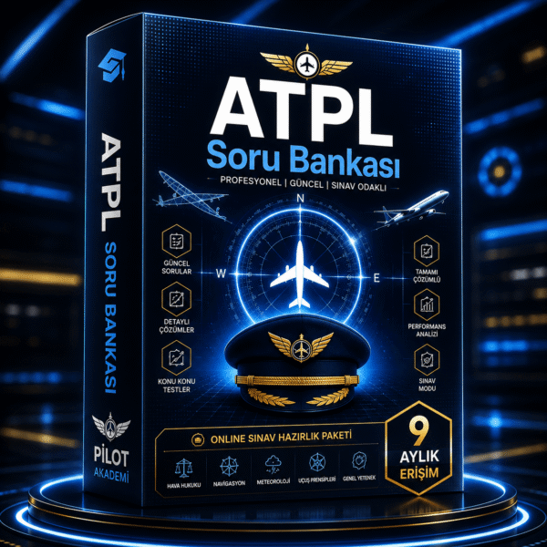 ATPL Soru Bankası – 9 Aylık Premium Online Sınav Hazırlık Paketi | Pilot Akademi